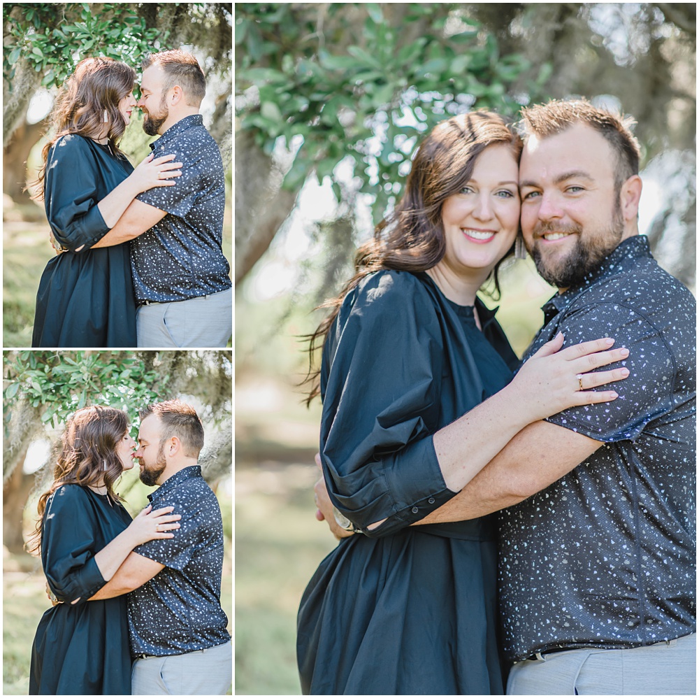 Atlanta wedding photographer photographs engagement session at wormsloe plantation in Savannah, Georgia 