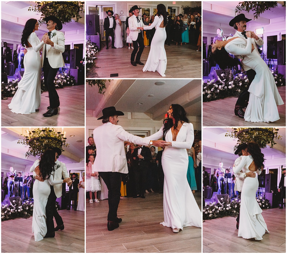 wedding at Half Mile Farm Venue in highlands, North Carolina. Bride and Groom first dance.  Photo by Paul Ashton Photography