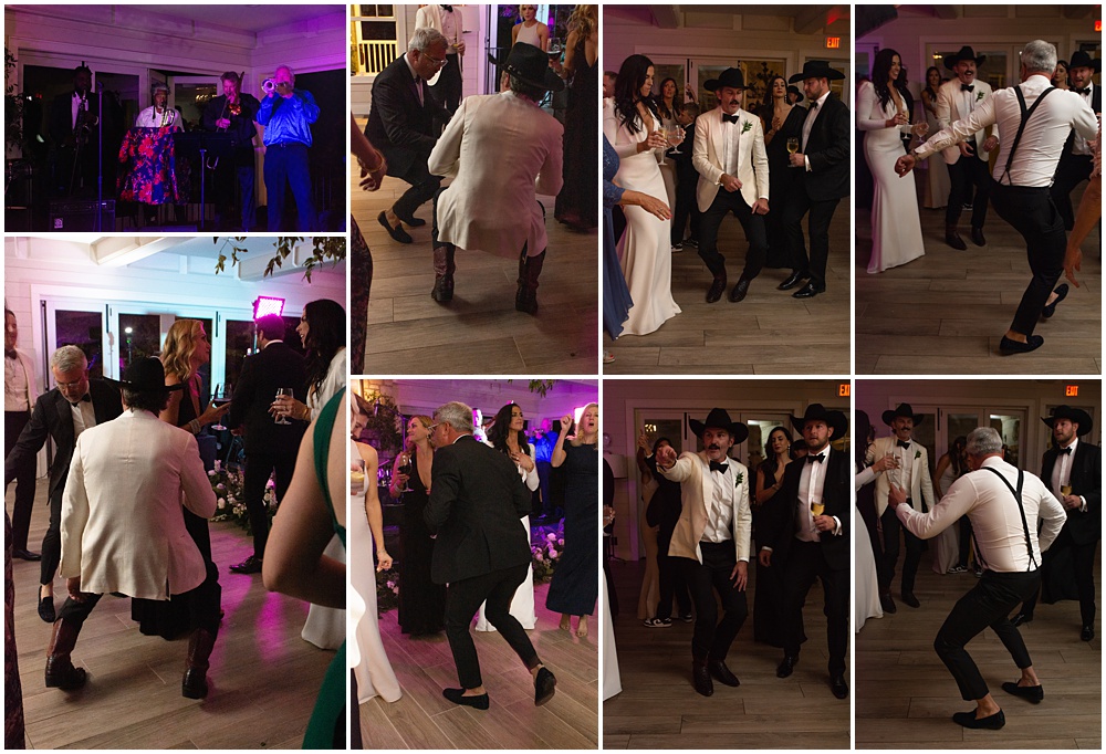 wedding at Half Mile Farm Venue in highlands, North Carolina. reception dancing, live band.  Photo by Paul Ashton Photography