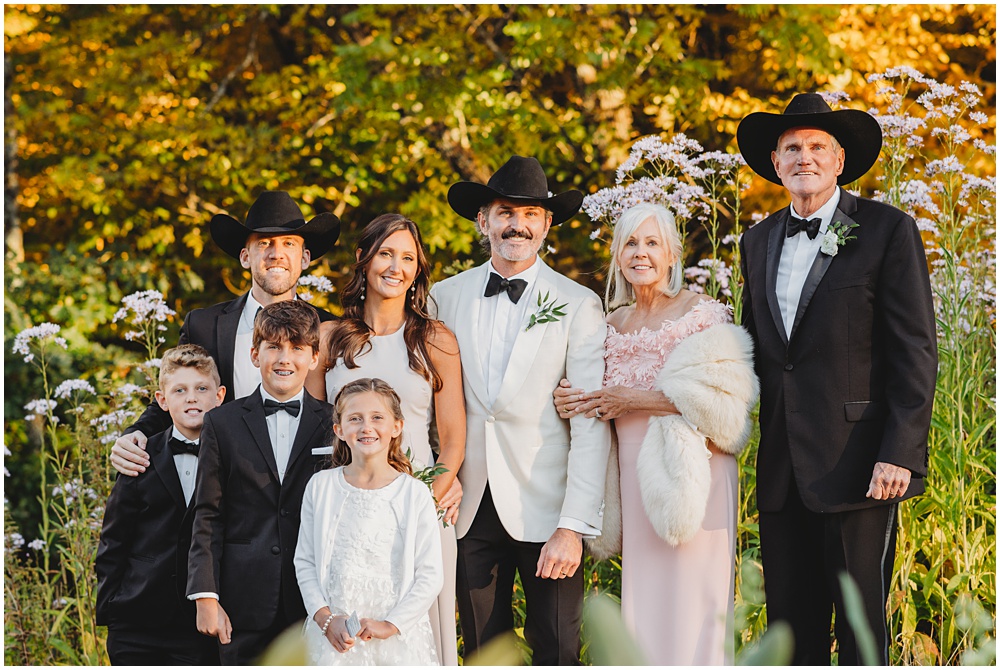 family formals. wedding at Half Mile Farm Venue in highlands, North Carolina. Photo by Paul Ashton Photography