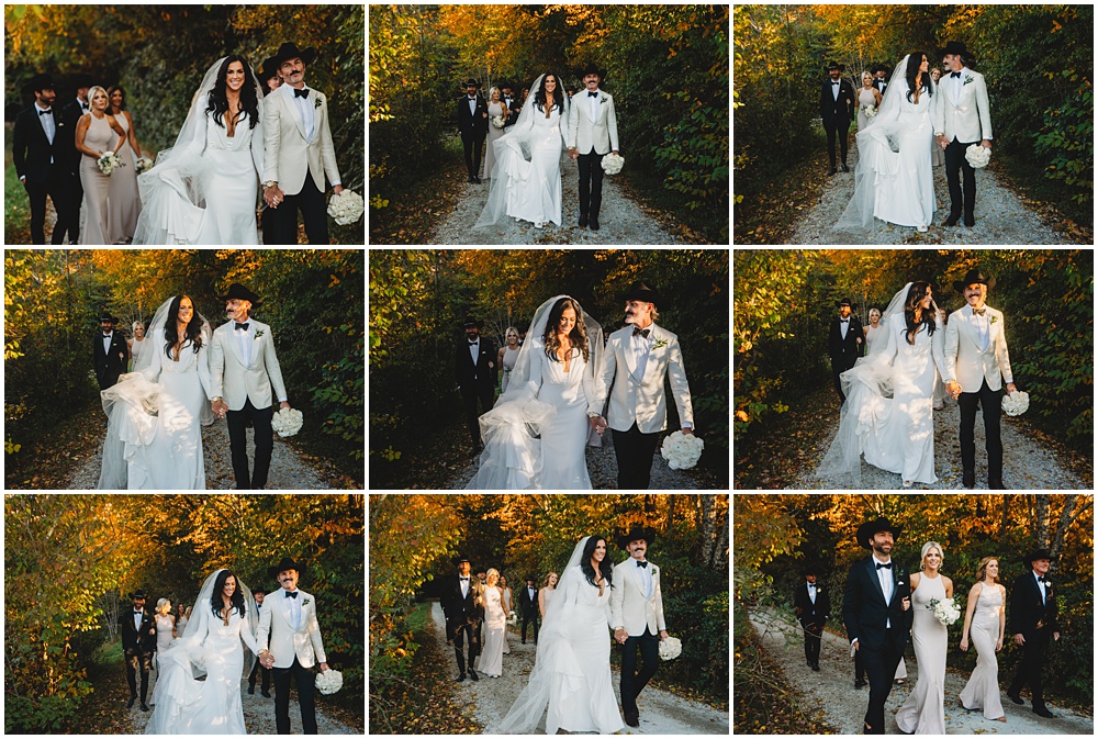 wedding party photos. wedding at Half Mile Farm Venue in highlands, North Carolina. Photo by Paul Ashton Photography