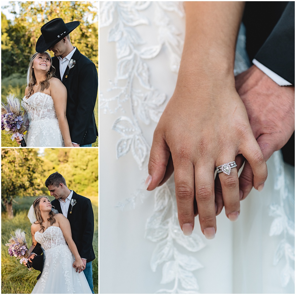 North Georgia photographer photographs the Bride and Groom after the wedding ceremony